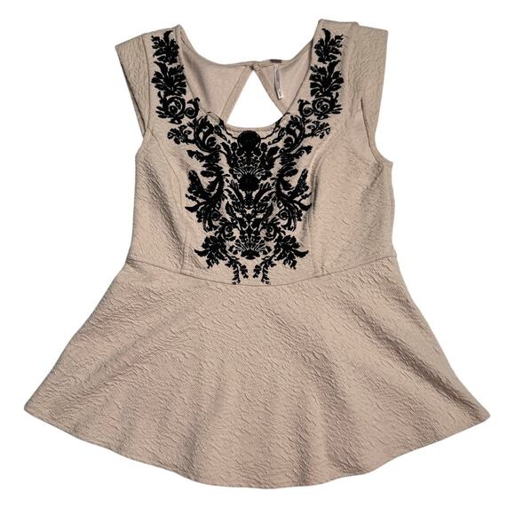 Free People Wallflower Peplum Top - Picture 2 of 5